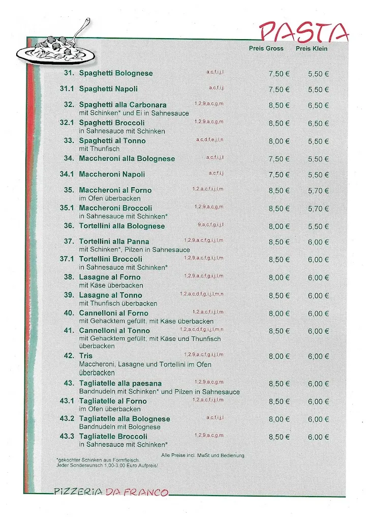 Menü_Pizzeria da Franco_Rüthen_Bild_3