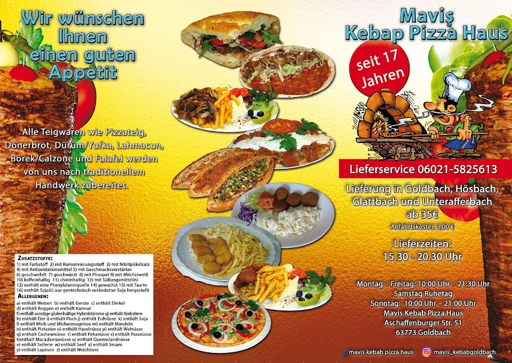 Menu_Mavis Kebab Pizza Haus_Goldbach_immagine_1