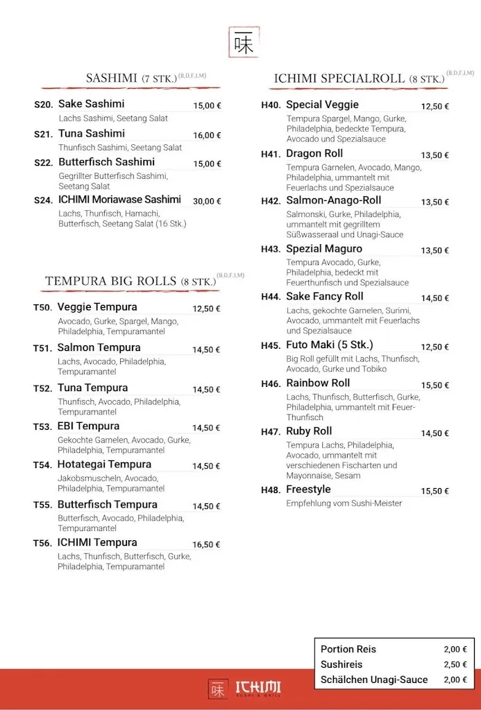 Menu_Ichimi Sushi & grill Rheine_Rheine_immagine_2