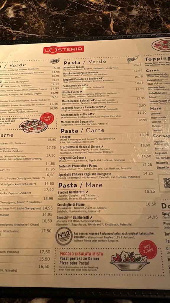 Menu_L’Osteria Rheine Heiliggeistplatz_Rheine_image_4