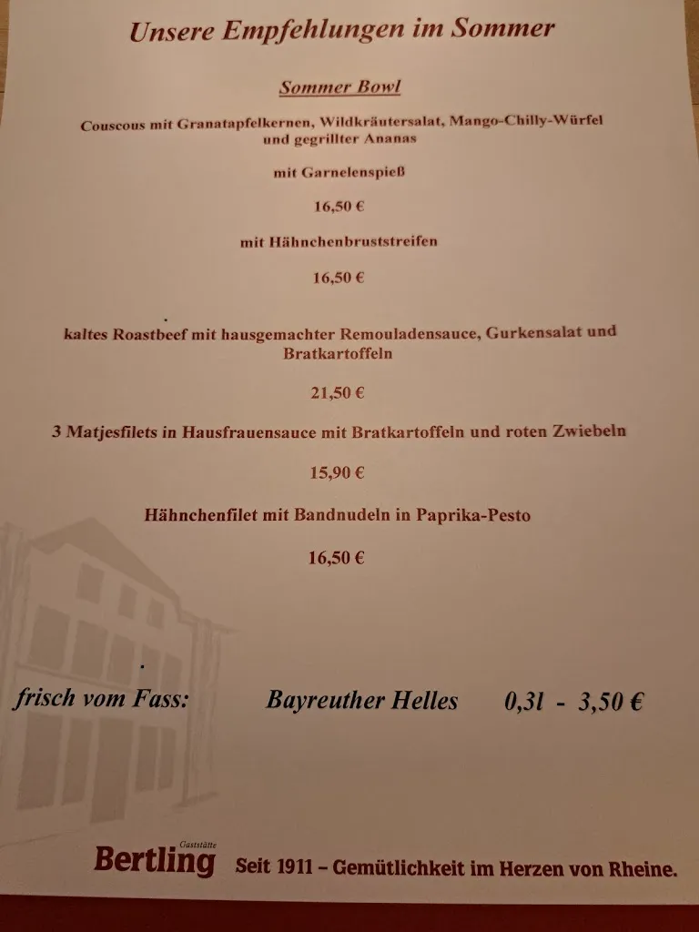 Menu_Gaststätte Bertling_Rheine_image_4