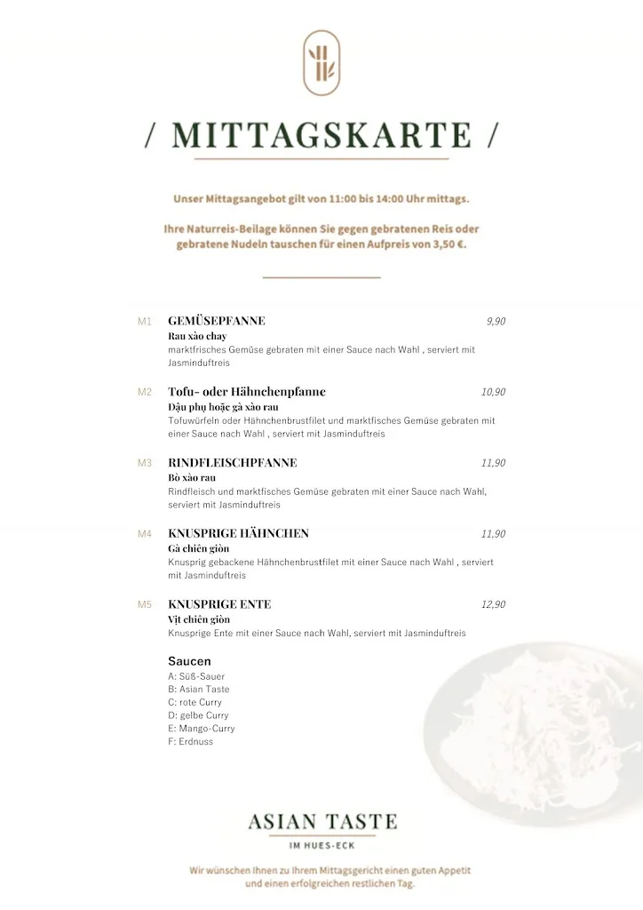 Menu_Alt - Hues-Ecke Neu - Asian Taste im Hues-Eck_Rheine_image_1