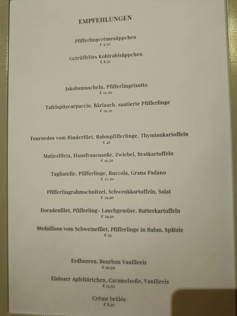 Menü_Hotel - Restaurant Borcharding_Rheine_Bild_1