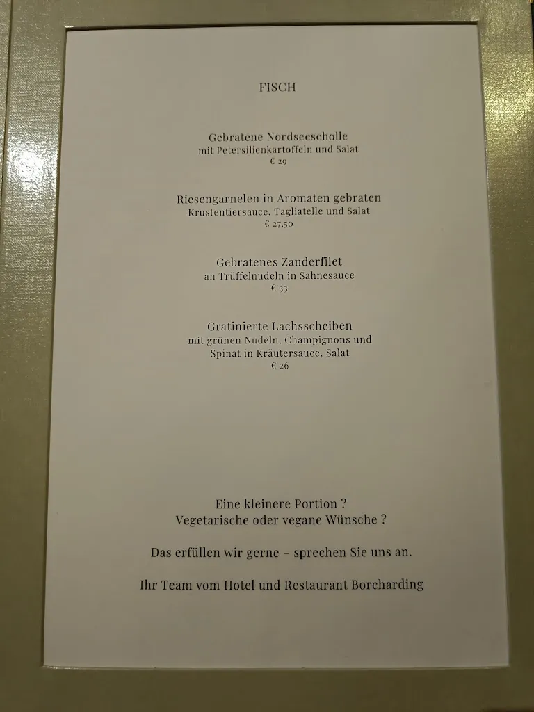 Menü_Hotel - Restaurant Borcharding_Rheine_Bild_4