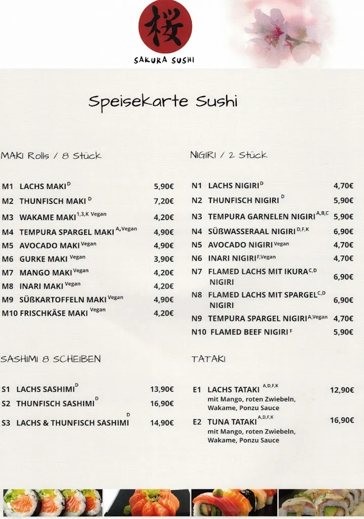 Menu_Sakura Sushi Rheine_Rheine_immagine_1