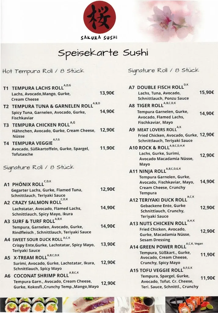 Menu_Sakura Sushi Rheine_Rheine_immagine_2