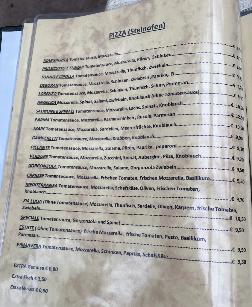 Menu_Pizzeria-Ristorante Zia Lucia_Rheine_image_4