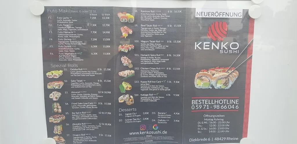 Menu_Kenko Sushi Rheine_Rheine_image_1
