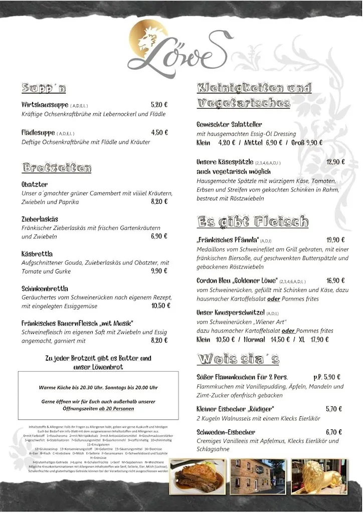 Menu_Wirtshaus Goldener Löwe_Gesees_image_1
