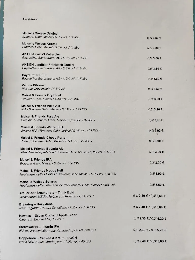 Menu_Liebesbier - Urban Art Hotel, Restaurant & Bar_Bayreuth_immagine_3