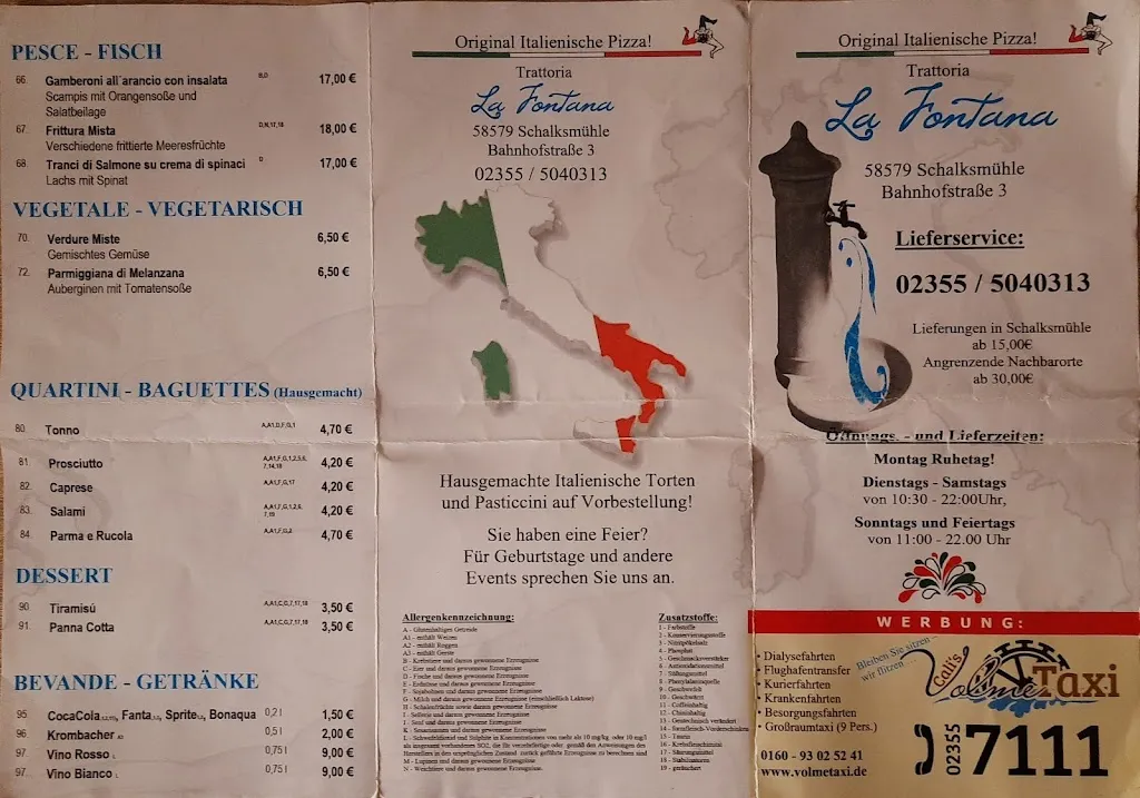 Menu_Trattoria La Fontana_Schalksmühle_image_3