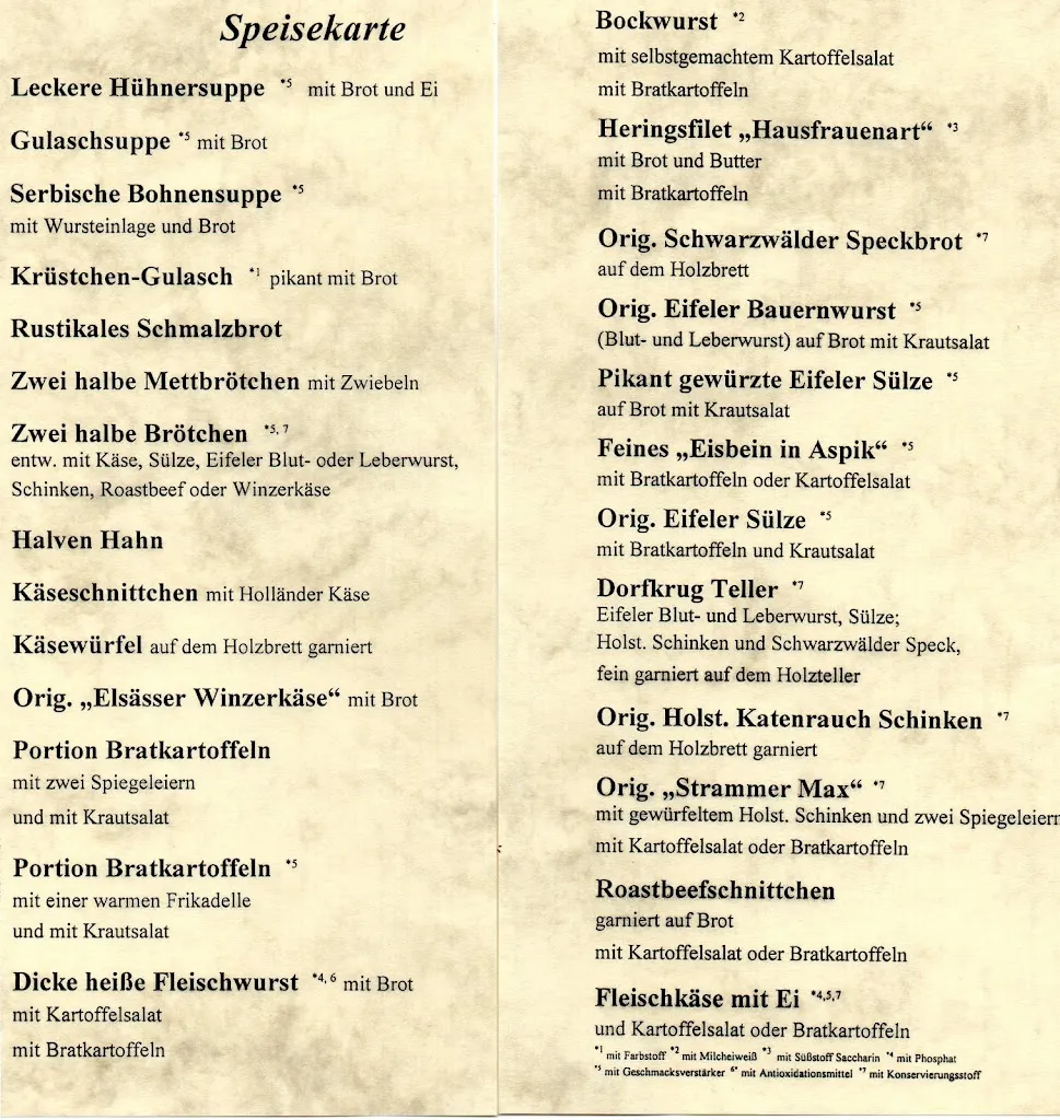 Menu_Dorfkrug Inh. L. Körner_Augustin_image_1