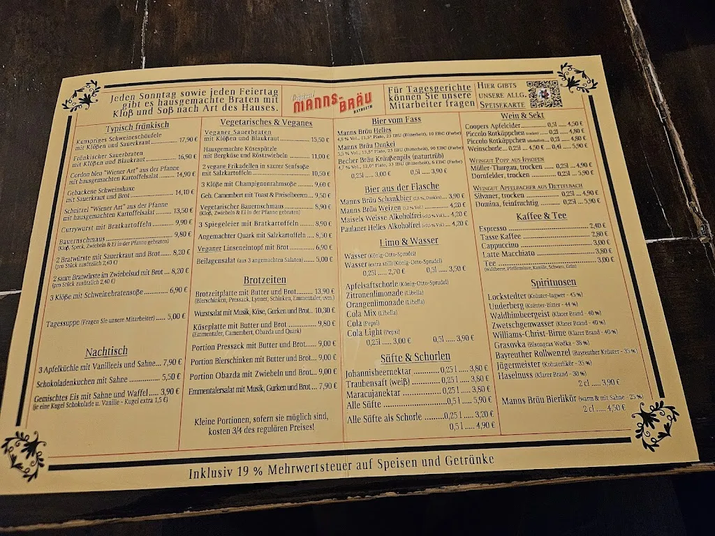 Menu_Manns Bräu_Bayreuth_immagine_3