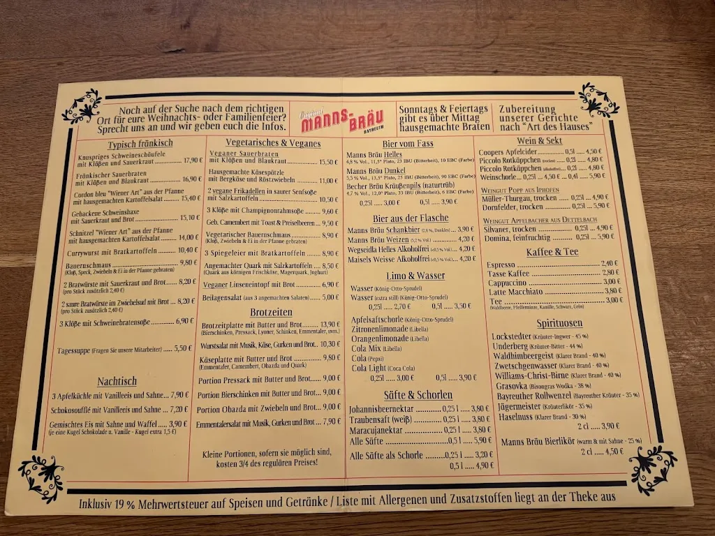 Menu_Manns Bräu_Bayreuth_immagine_4
