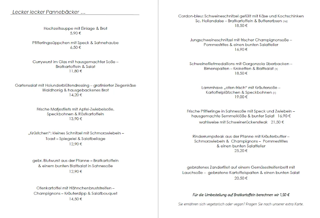 Menu_Gasthof Pannebäcker_Schermbeck_immagine_1