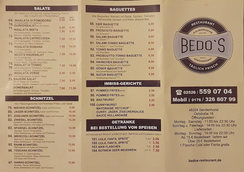 Menu_Bedo's Restaurant_Sendenhorst_image_2