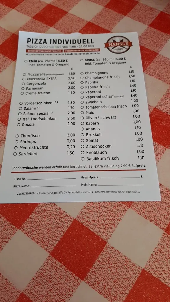 Menu_Hansls Holzofenpizzeria_Bayreuth_immagine_1