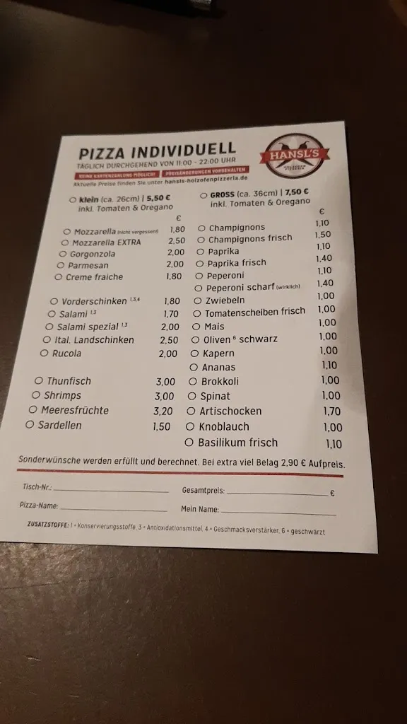Menu_Hansls Holzofenpizzeria_Bayreuth_immagine_4