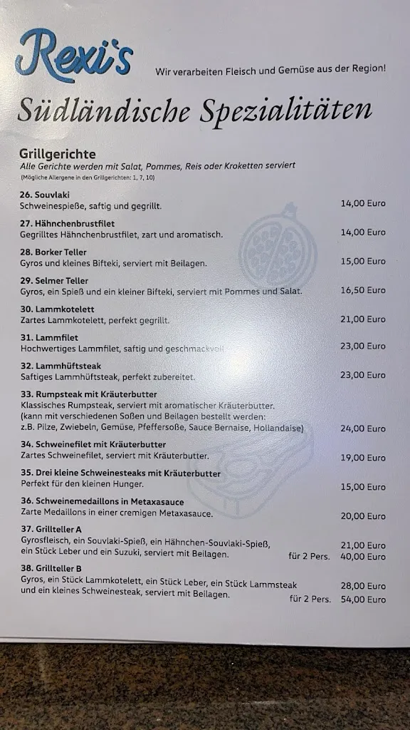 Menu_Rexi's - Südländische Spezialitätten_Selm_image_3