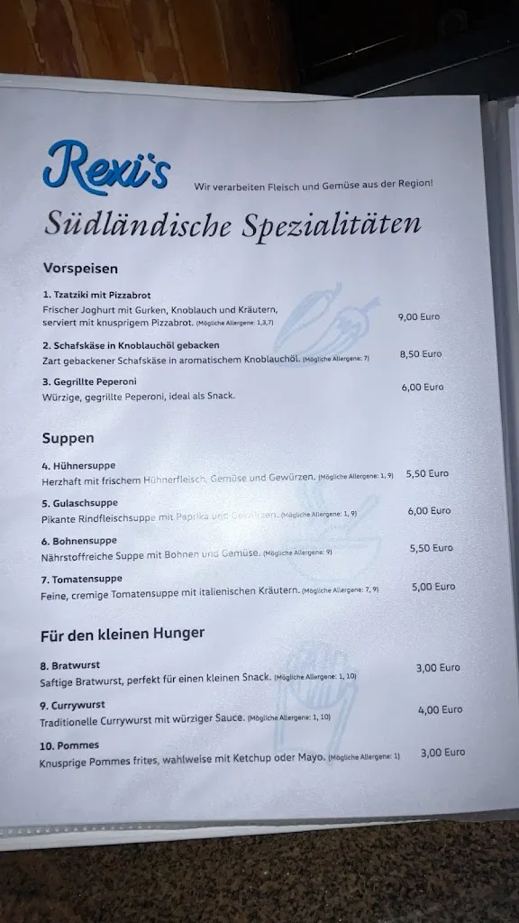 Menu_Rexi's - Südländische Spezialitätten_Selm_image_4