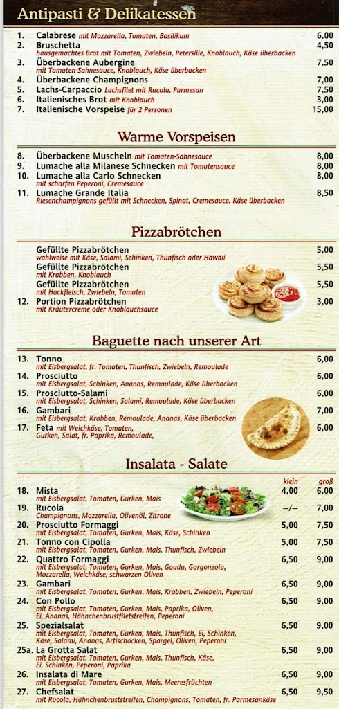 Menu_Pizzeria La Grotta_Selm_image_2