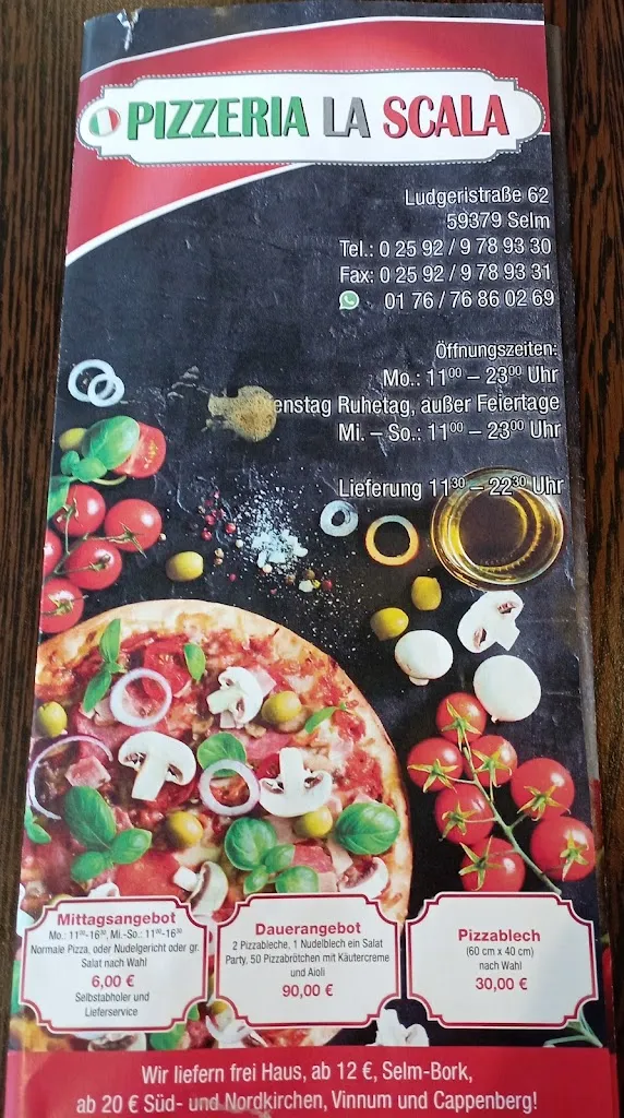 Menu_Pizzeria La Scala_Selm_imagen_1
