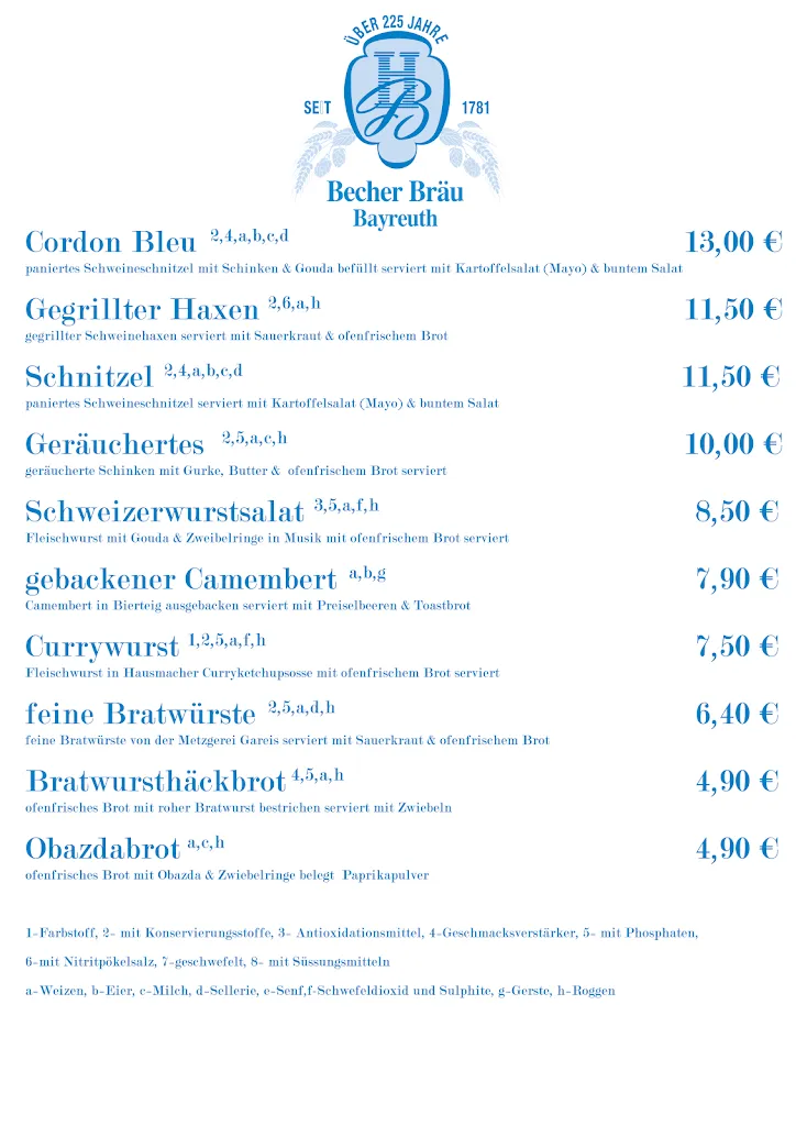 Menu_Becher Bräu e.K._Bayreuth_image_2