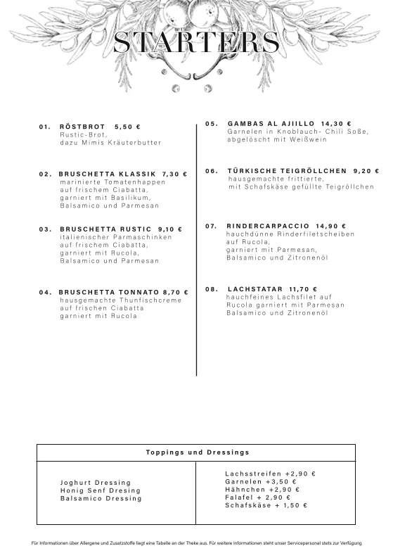 Menu_rustic - Café Restaurant Bar in Senden_Senden_immagine_2