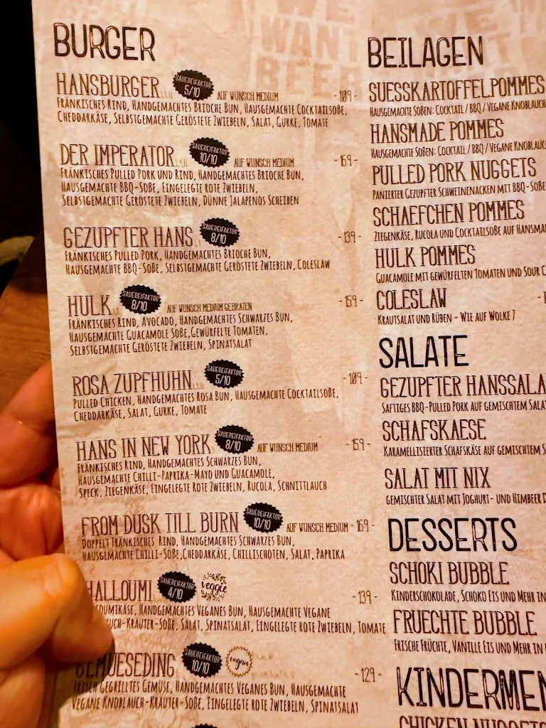 Menu_Hanskaschber - Cocktailbar, Burger Restaurant & Stadtstrand Bayreuth_Bayreuth_immagine_4