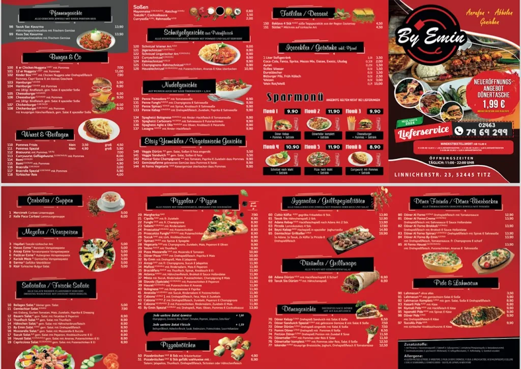 Menu_ByEmin - Döner, Dürüm, Pizza, Pasta_Titz_immagine_1