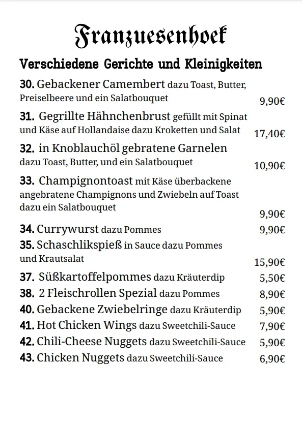 Menu_Restaurant Franzuesenhoek - Straelen_Straelen_image_2