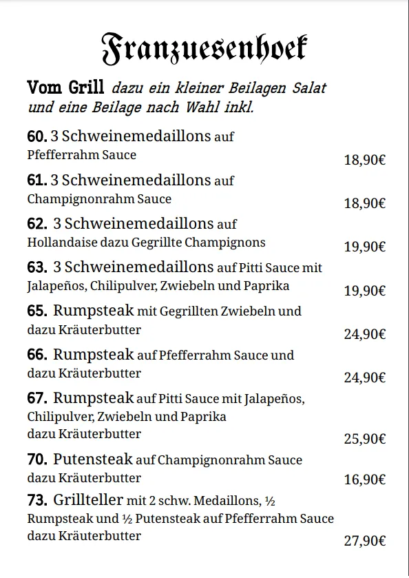 Menu_Restaurant Franzuesenhoek - Straelen_Straelen_image_3
