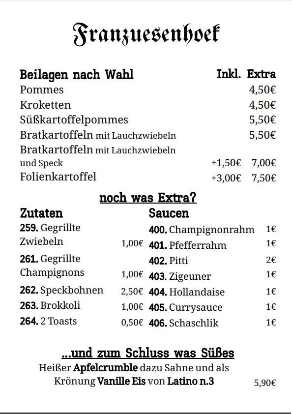 Menu_Restaurant Franzuesenhoek - Straelen_Straelen_image_4