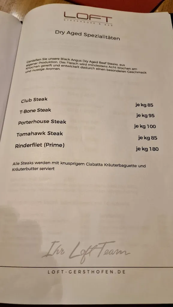 Menu_Loft Steakhouse & Bar_Gersthofen_image_4