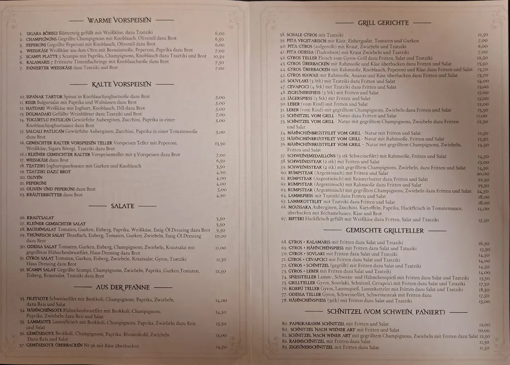 Menu_Restaurant Odessa_Übach-Palenberg_immagine_1