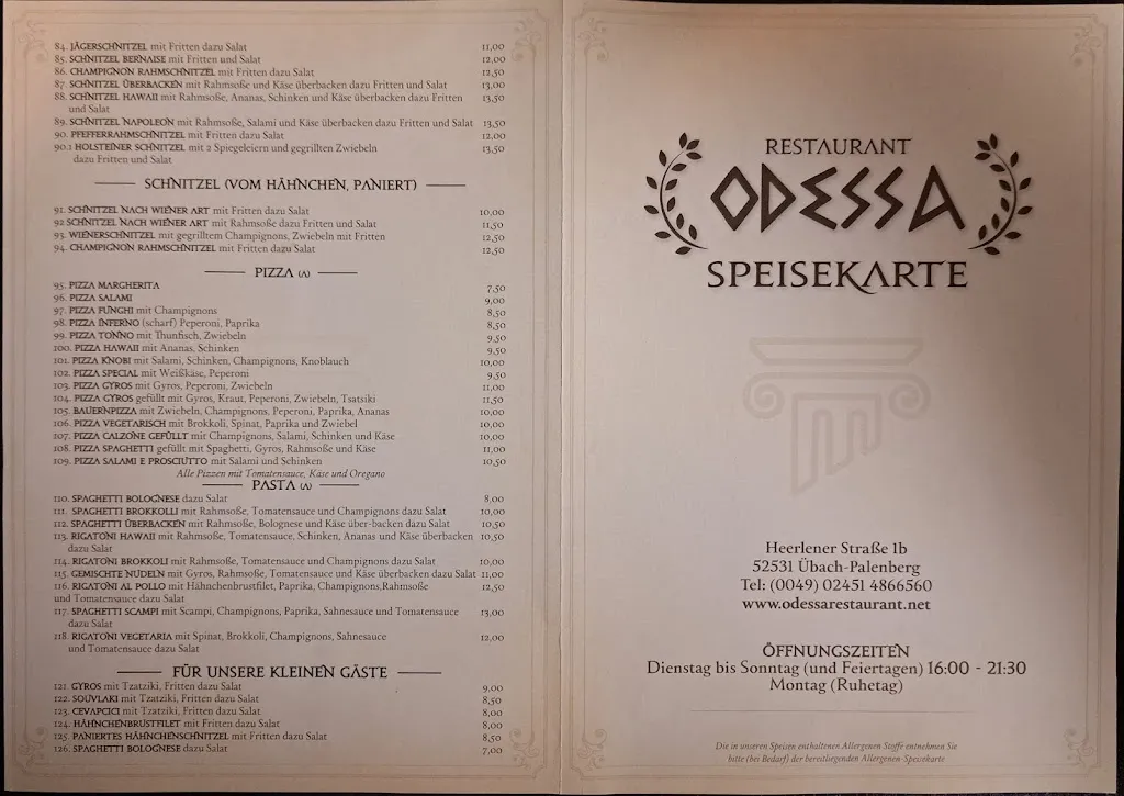Menu_Restaurant Odessa_Übach-Palenberg_immagine_2