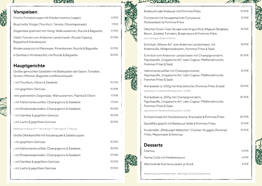 Menu_Biergarten Spiertz_Übach-Palenberg_immagine_1