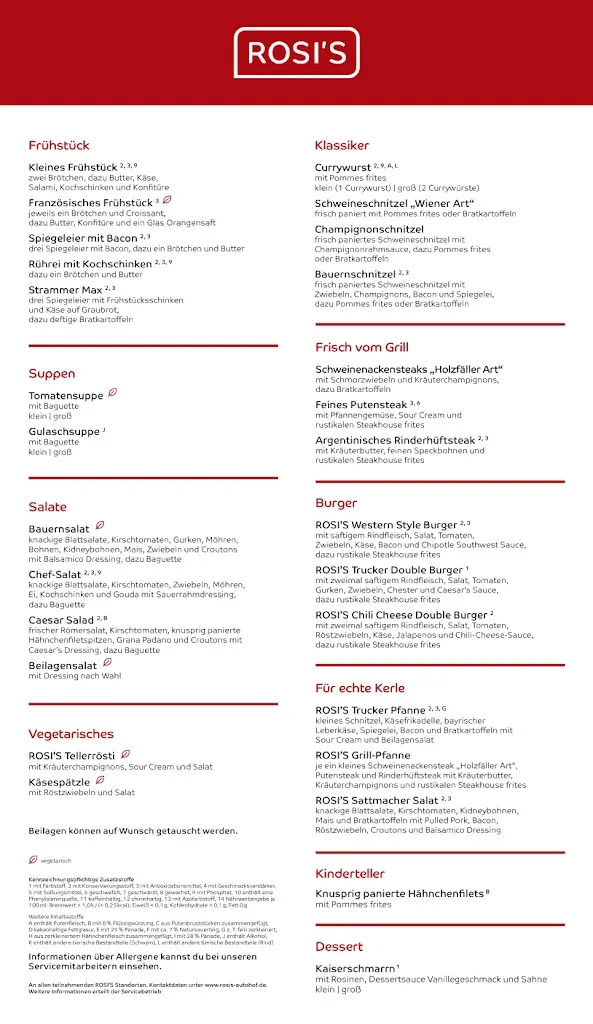 Menu_ROSI'S Gersthofen_Gersthofen_image_1