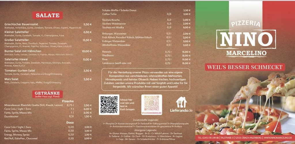 Menu_Pizzeria Nino-Marcelino_Übach-Palenberg_immagine_1