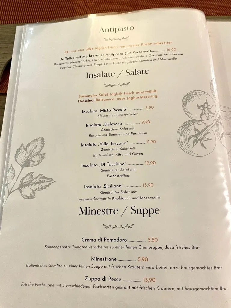 Menu_Villa Toscana | Ristorante & Hotel & Feinkost_Gersthofen_immagine_2