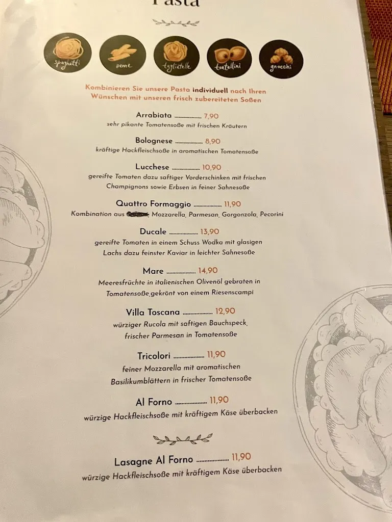 Menu_Villa Toscana | Ristorante & Hotel & Feinkost_Gersthofen_immagine_3