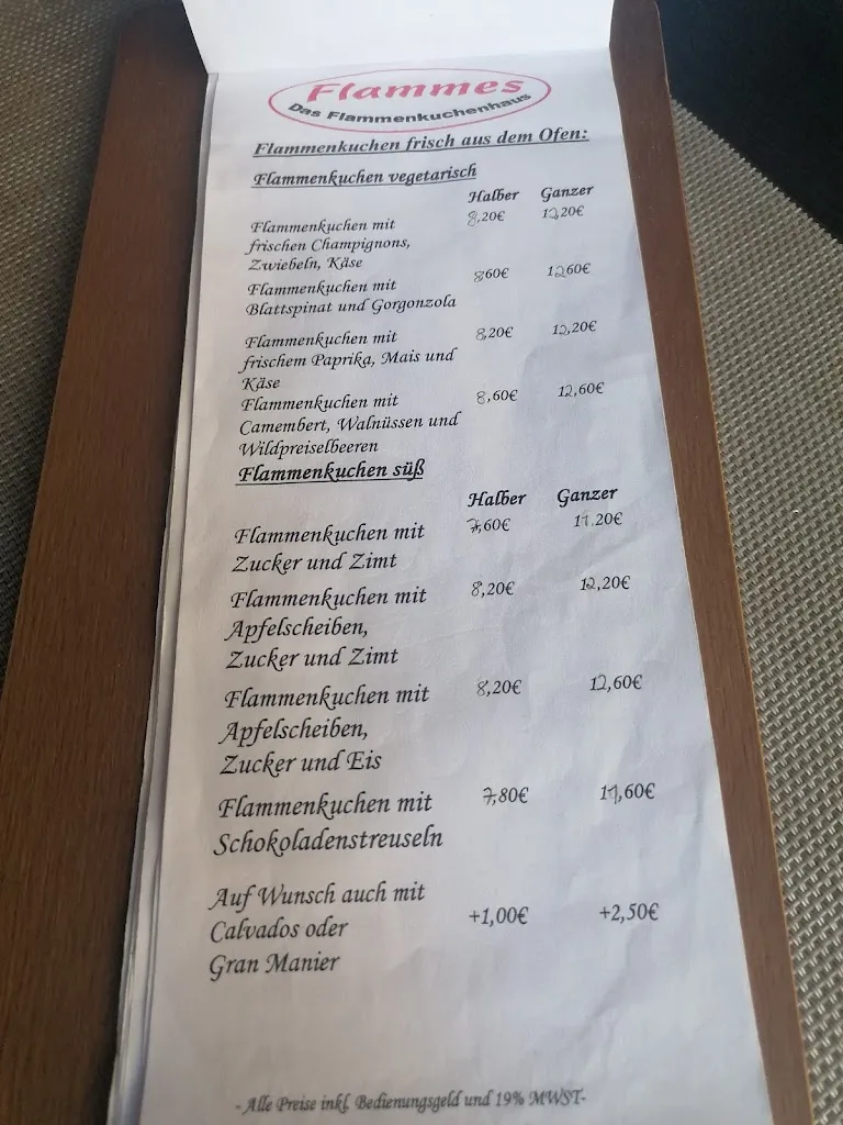 Menu_Flammes - Das Flammenkuchenhaus_Unna_immagine_2