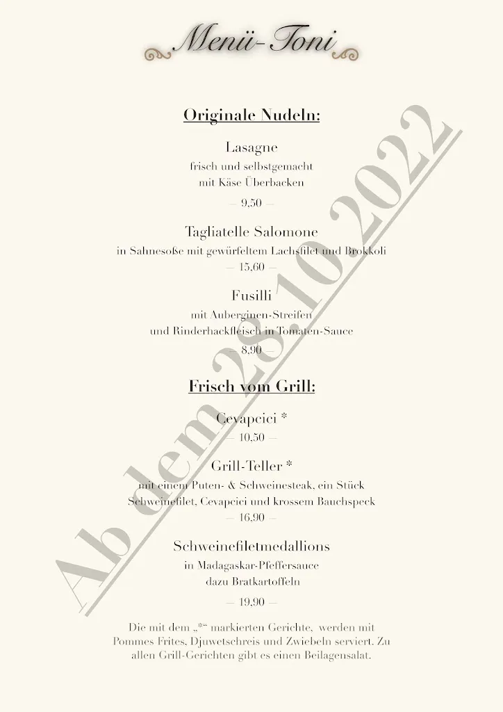 Menu_Café-Bistro Grün-Weiß_Unna_immagine_1