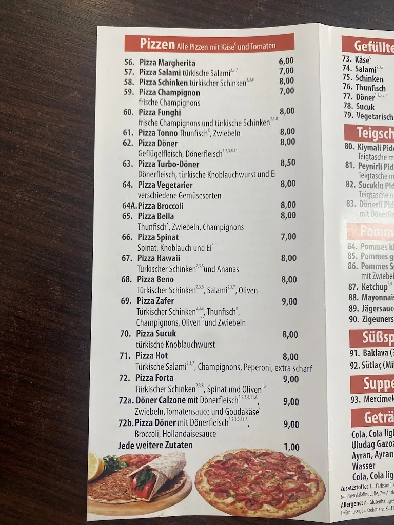 Menu_ZAFER - Döner • Pizza_Unna_immagine_1