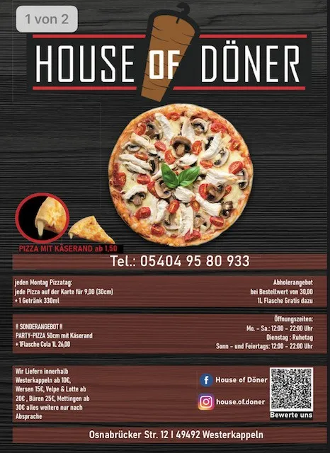 Menü_House of Döner Westerkappeln_Westerkappeln_Bild_3