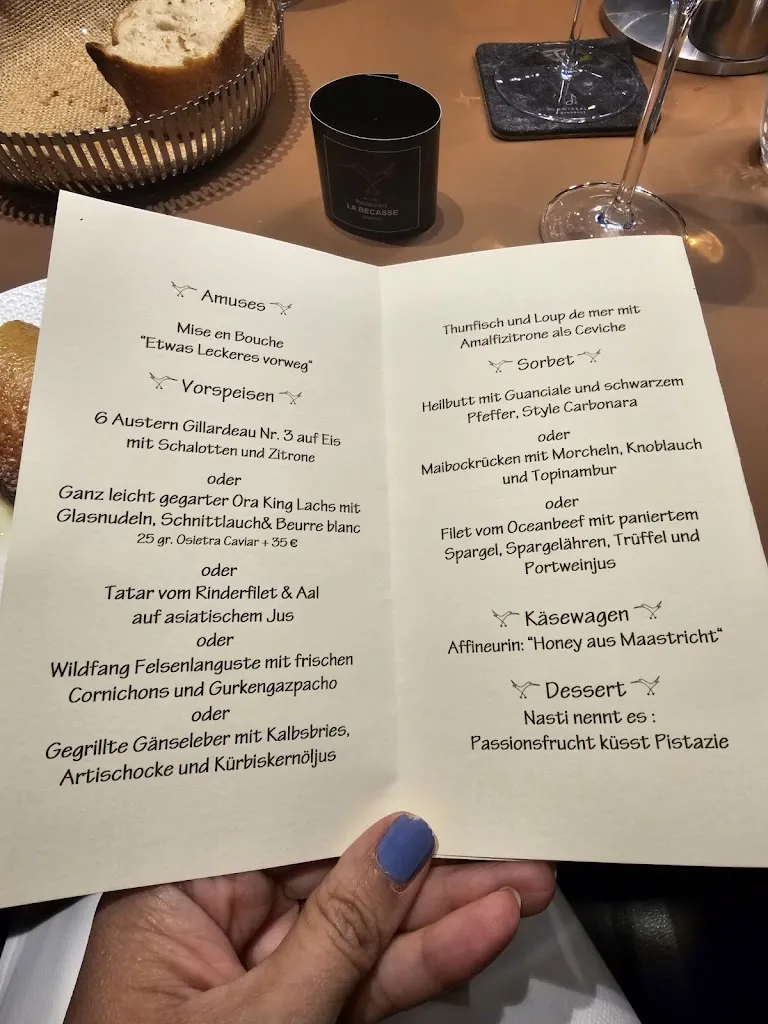 Menu_La Becasse Aachen_Aachen_image_1