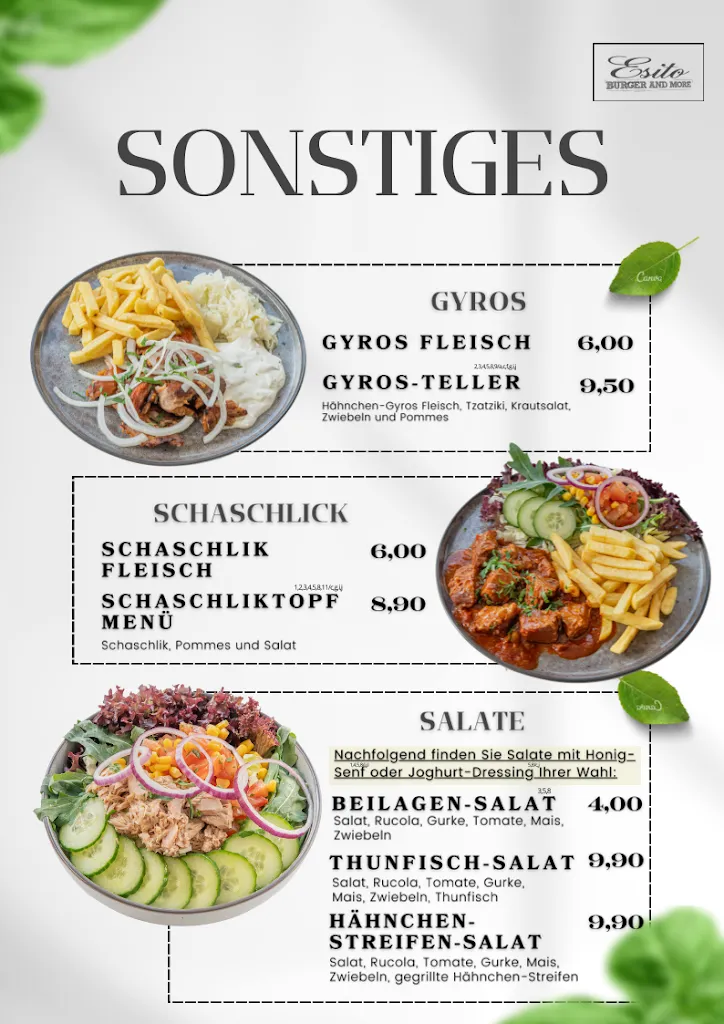 Menu_Esito Burger and More_Wipperfürth_image_3