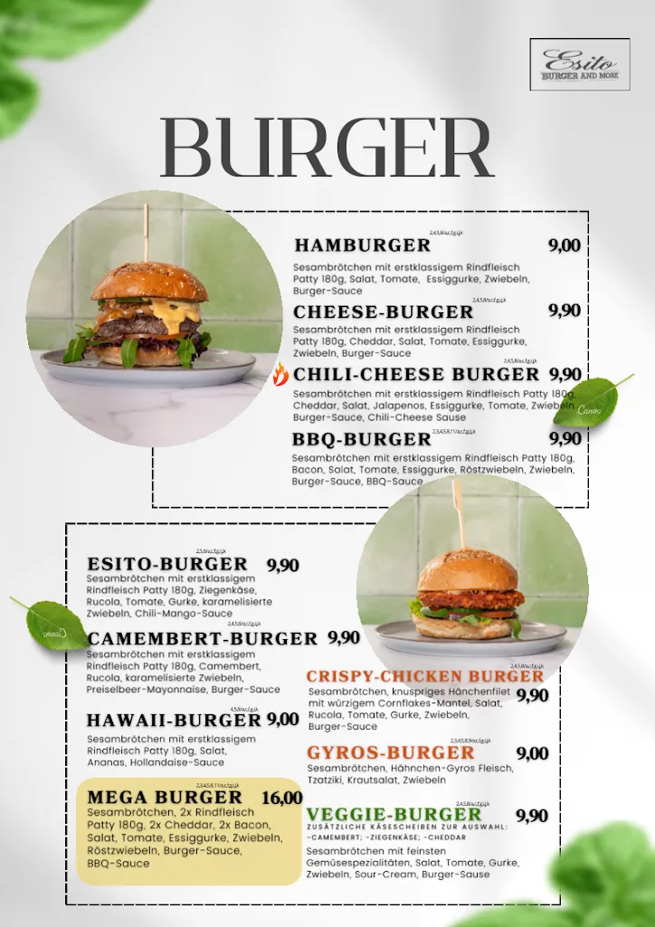 Menu_Esito Burger and More_Wipperfürth_image_4