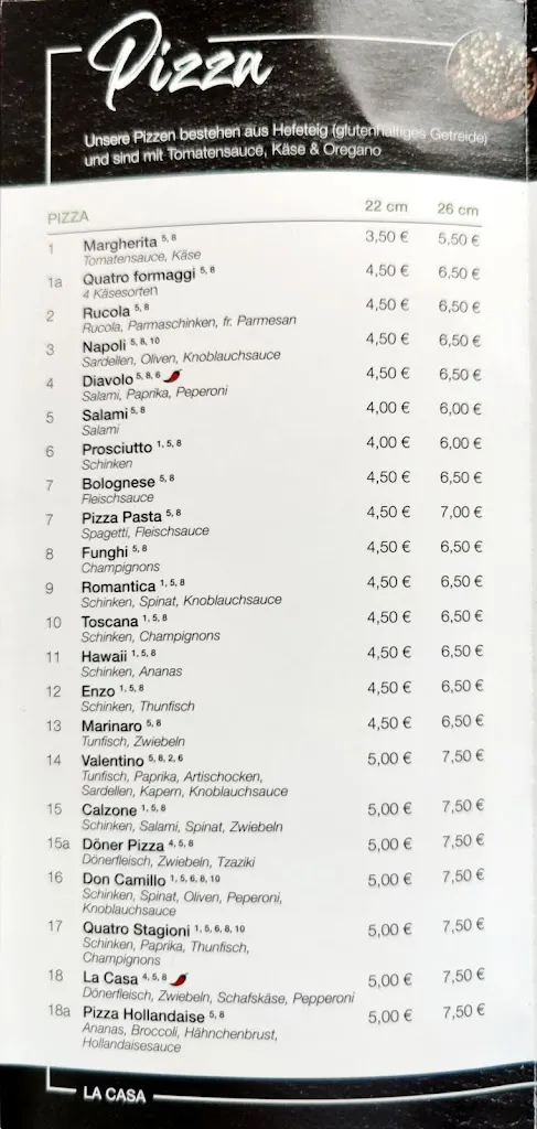 Menu_La Casa Pizzeria Restaurant_Wipperfürth_image_4