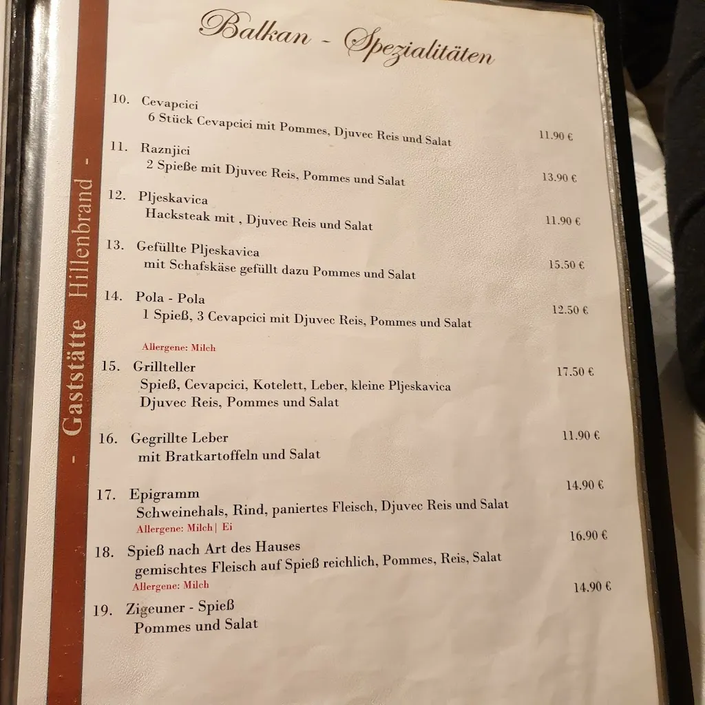 Menu_Gaststätte Hillenbrand_Gersthofen_immagine_2